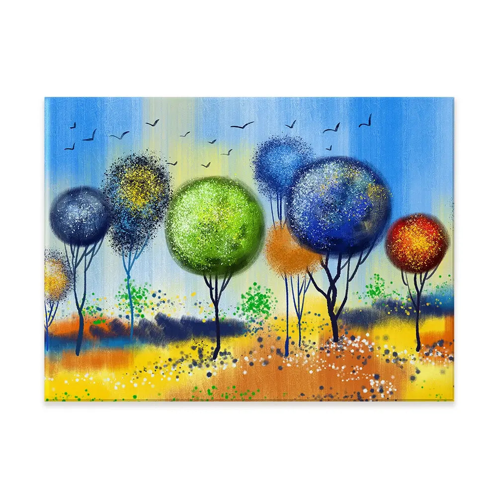 Spherical Trees Of Colour Canvas Print Spherical Trees Of Colour Canvas Print wall art product Tim Kats / Shutterstock