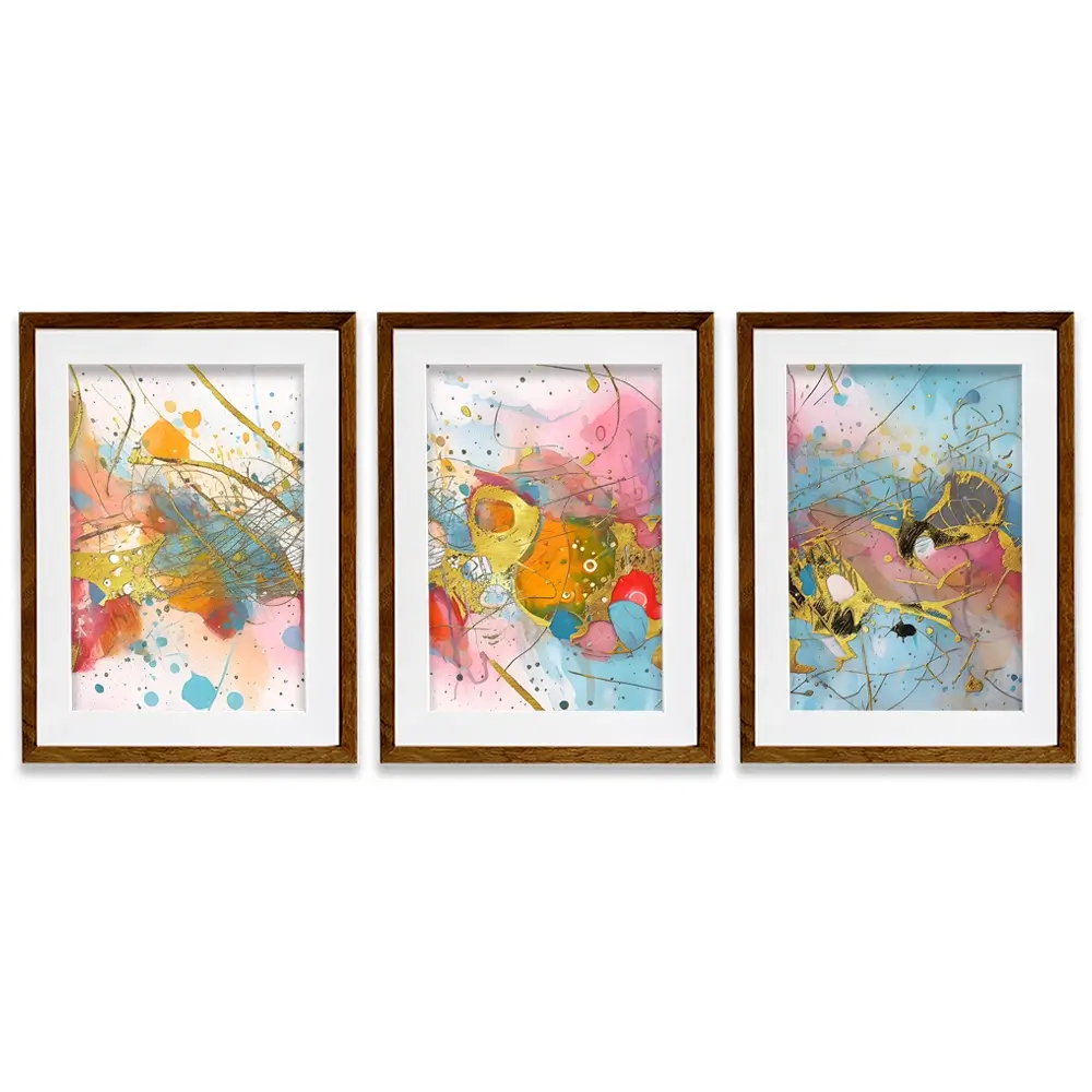 Splash Framed Art Print Trio Splash Framed Art Print Trio wall art product CHREMOS / Shutterstock