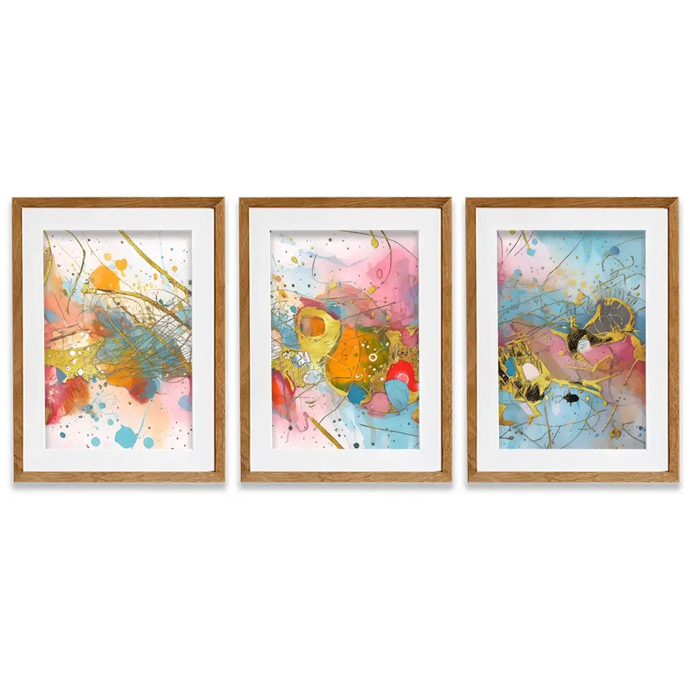 Splash Framed Art Print Trio Splash Framed Art Print Trio wall art product CHREMOS / Shutterstock