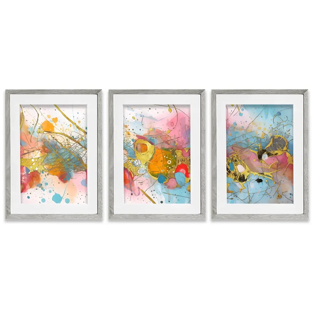 Splash Framed Art Print Trio Splash Framed Art Print Trio wall art product CHREMOS / Shutterstock