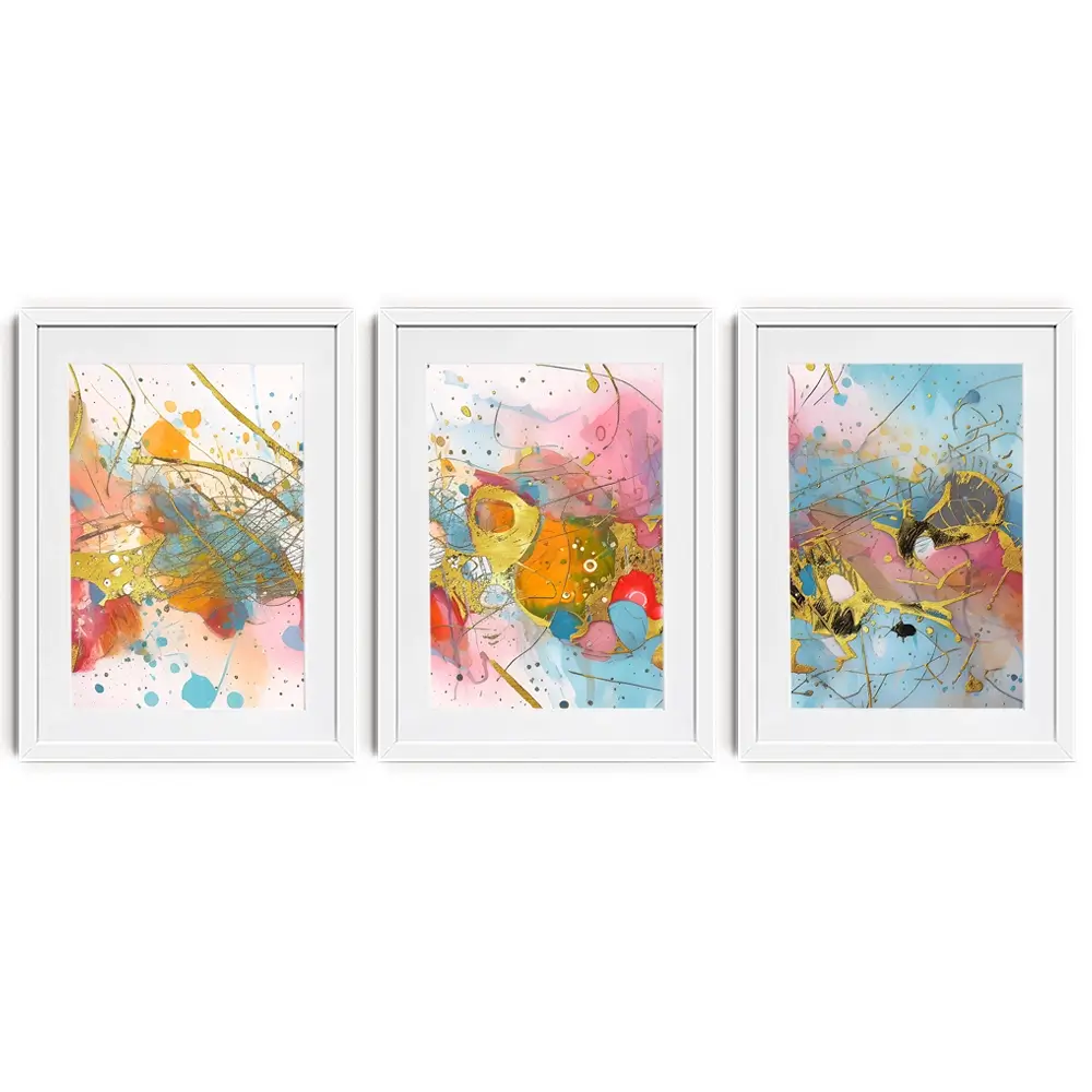 Splash Framed Art Print Trio Splash Framed Art Print Trio wall art product CHREMOS / Shutterstock