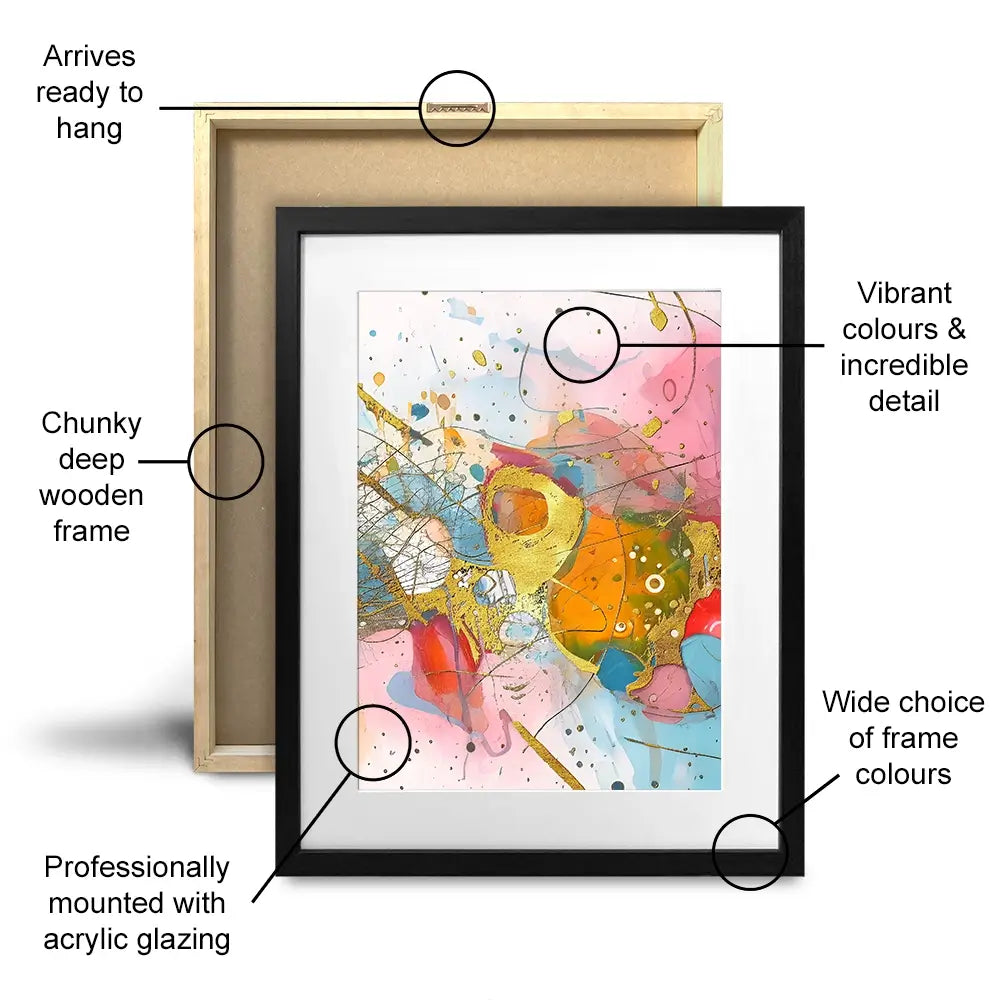 Splash Framed Art Print Trio Splash Framed Art Print Trio wall art product CHREMOS / Shutterstock