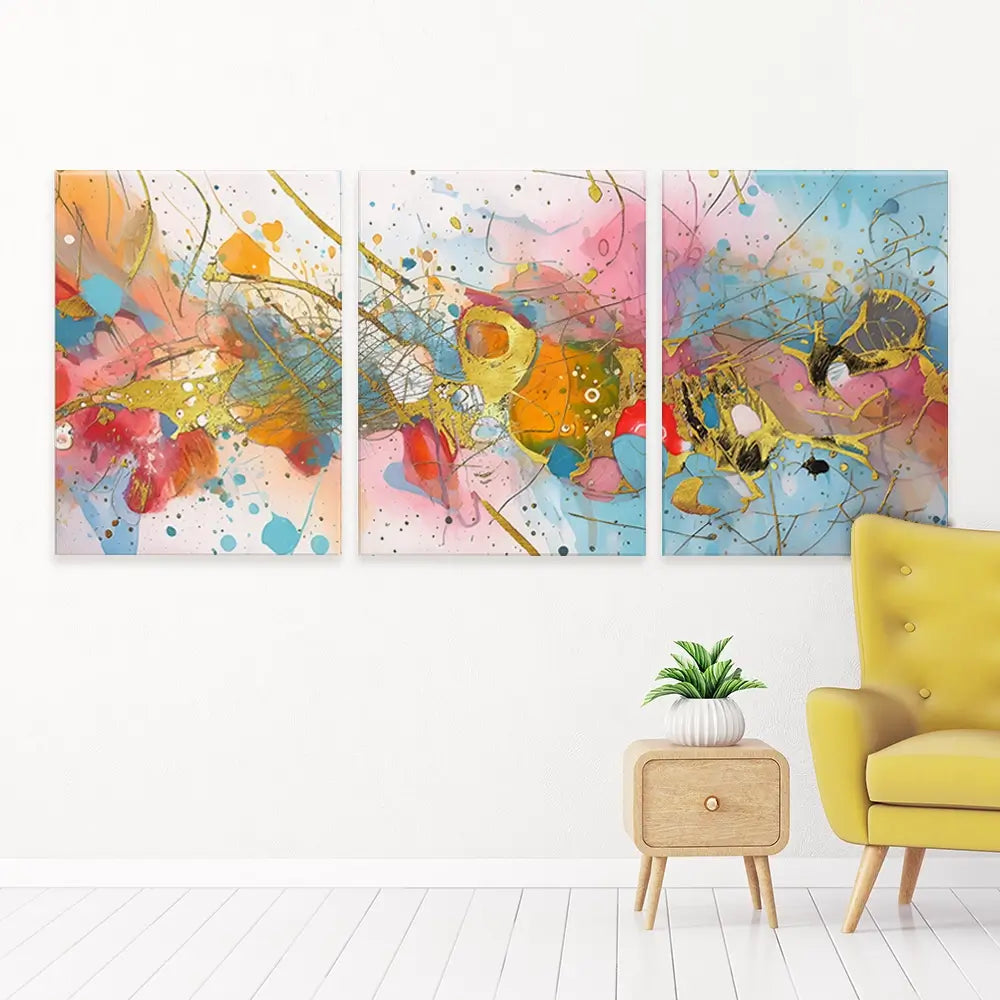 Splash Trio Canvas Print Splash Trio Canvas Print wall art product CHREMOS / Shutterstock