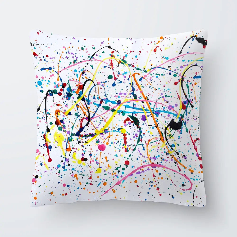Splashes And Drips Cushion Splashes And Drips Cushion wall art product Art Print Shop