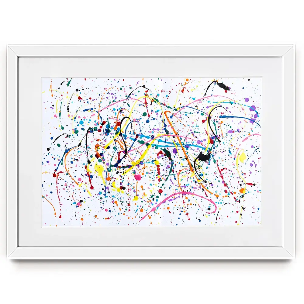 Splashes And Drips Framed Art Print Splashes And Drips Framed Art Print wall art product kenchiro168 / Shutterstock