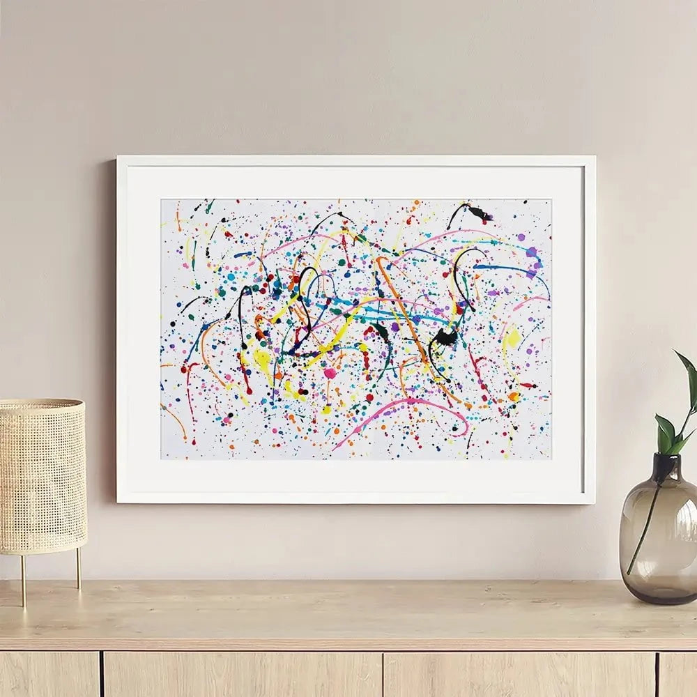 Splashes And Drips Framed Art Print Splashes And Drips Framed Art Print wall art product kenchiro168 / Shutterstock