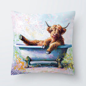 Splish Splash Baby Cow Cushion Splish Splash Baby Cow Cushion wall art product Leon Devenice