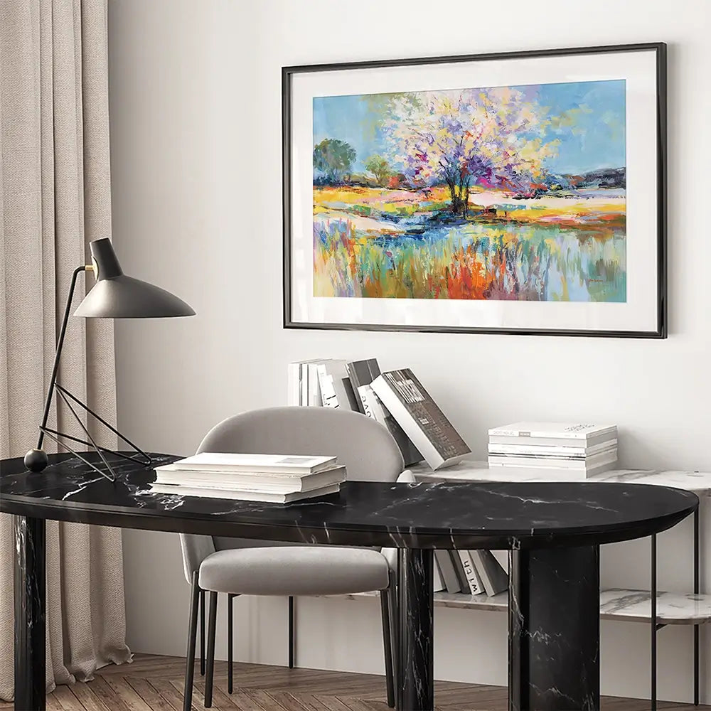 Spring Landscape Impressions Framed Art Print Spring Landscape Impressions Framed Art Print wall art product Leon Devenice