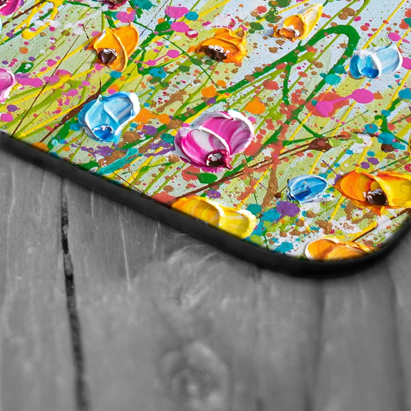 Spring Meadow Coaster Set Rainbow Soul Tree Coaster Set | Rainbow Soul Tree Art Coasters wall art product Olga Tkachyk