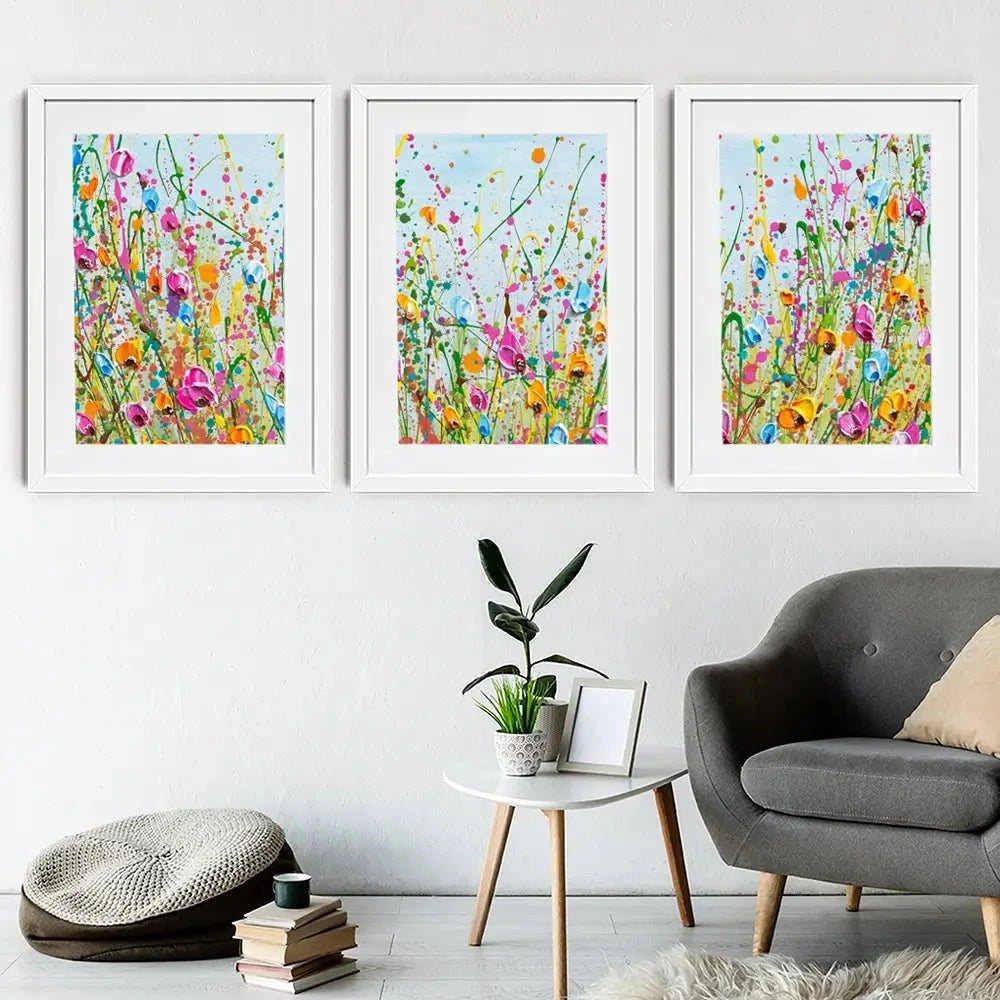 Spring Meadow Framed Art Print Trio Spring Meadow Framed Art Print Trio wall art product Olga Tkachyk