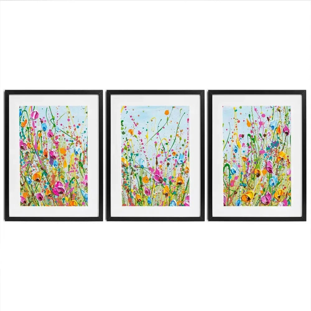 Spring Meadow Framed Art Print Trio Spring Meadow Framed Art Print Trio wall art product Olga Tkachyk
