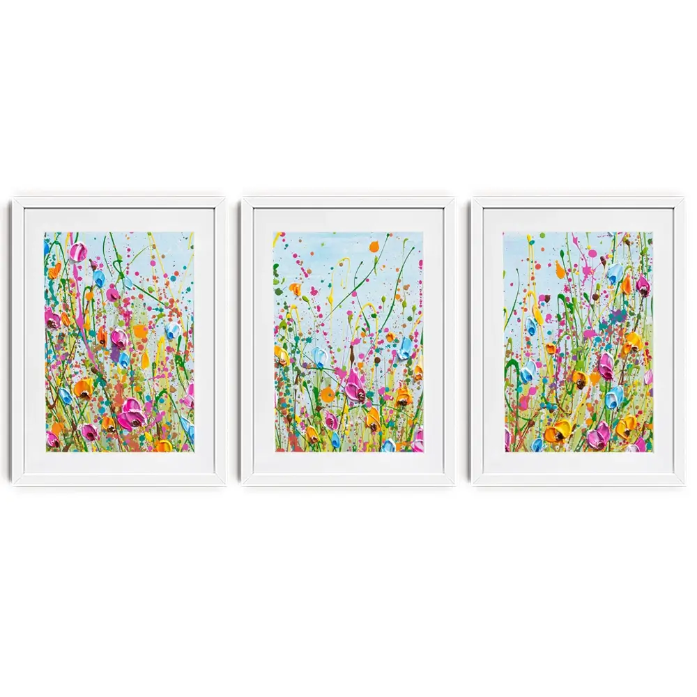 Spring Meadow Framed Art Print Trio Spring Meadow Framed Art Print Trio wall art product Olga Tkachyk