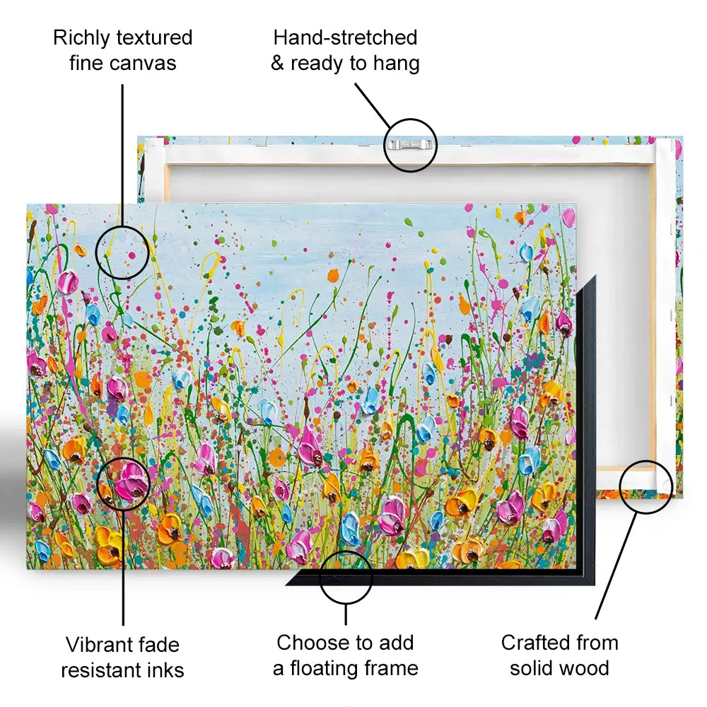 Spring Meadow Oversized Canvas Print Spring Meadow Oversized Canvas Print wall art product Olga Tkachyk