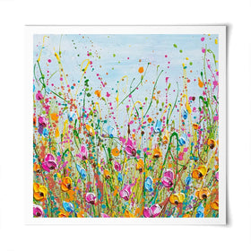 Spring Meadow Square Art Print Spring Meadow Square Art Print wall art product Olga Tkachyk