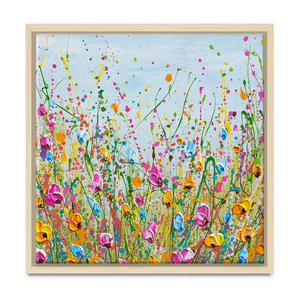 Spring Meadow Square Canvas Print Spring Meadow Square Canvas Print wall art product Olga Tkachyk