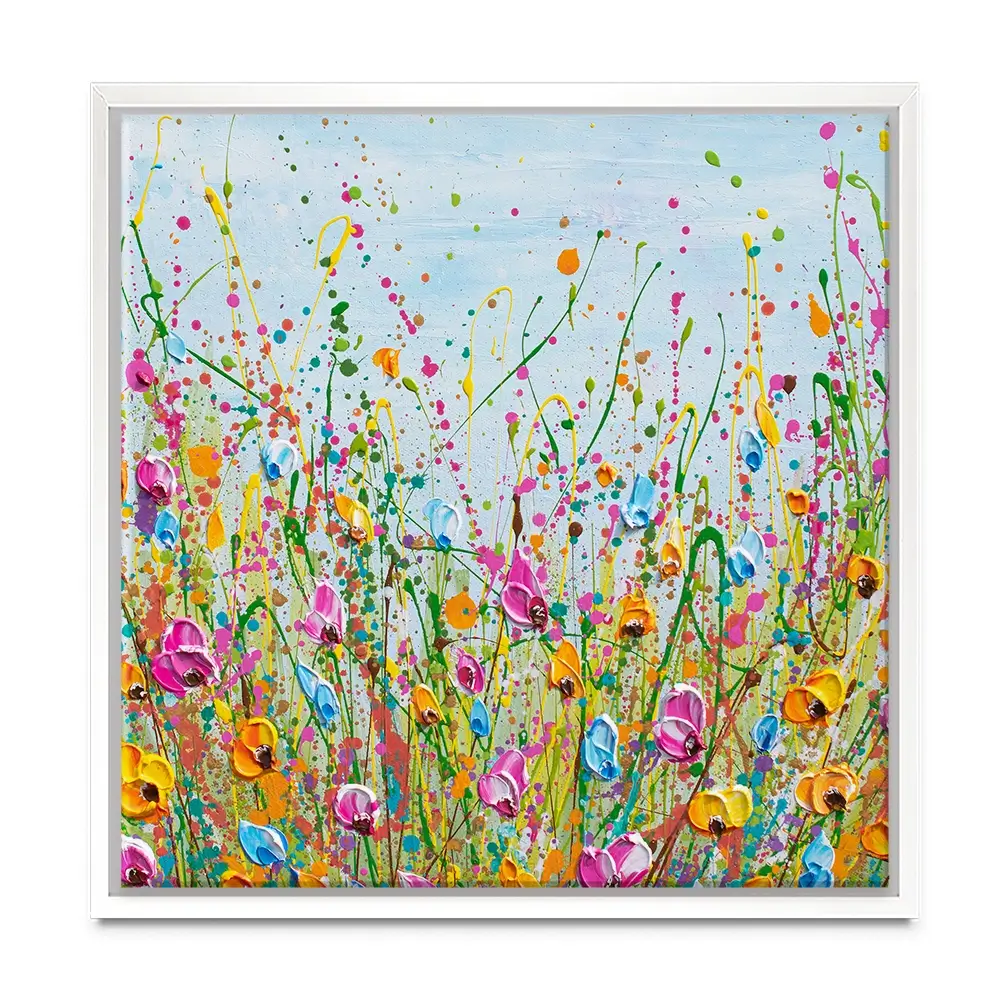 Spring Meadow Square Canvas Print Spring Meadow Square Canvas Print wall art product Olga Tkachyk