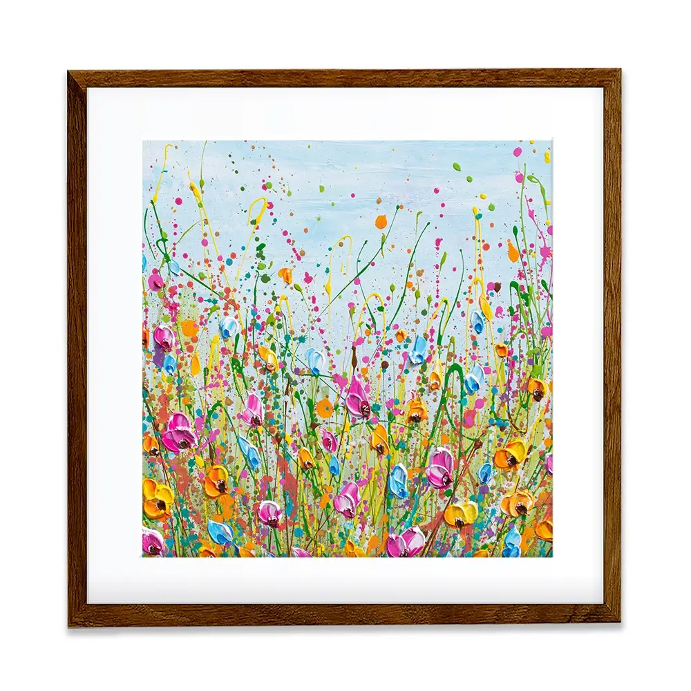 Spring Meadow Square Framed Art Print Spring Meadow Square Framed Art Print wall art product Olga Tkachyk