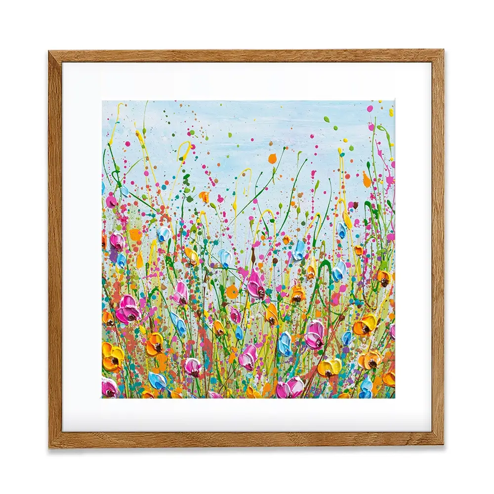 Spring Meadow Square Framed Art Print Spring Meadow Square Framed Art Print wall art product Olga Tkachyk