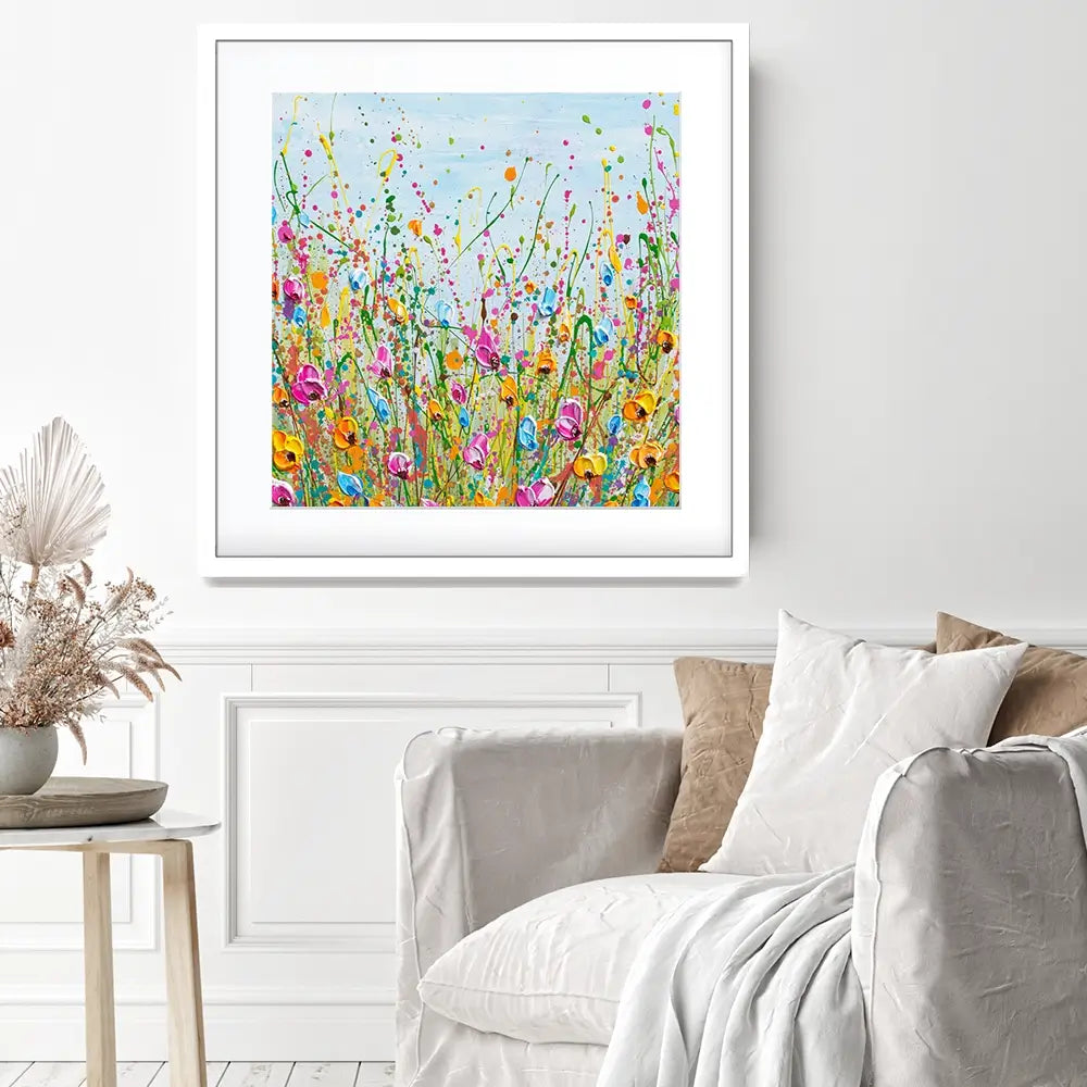 Spring Meadow Square Framed Art Print Spring Meadow Square Framed Art Print wall art product Olga Tkachyk