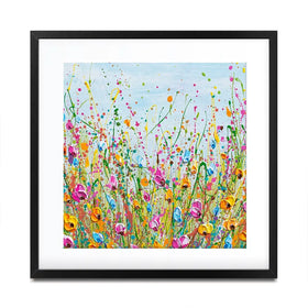 Spring Meadow Square Framed Art Print Spring Meadow Square Framed Art Print wall art product Olga Tkachyk
