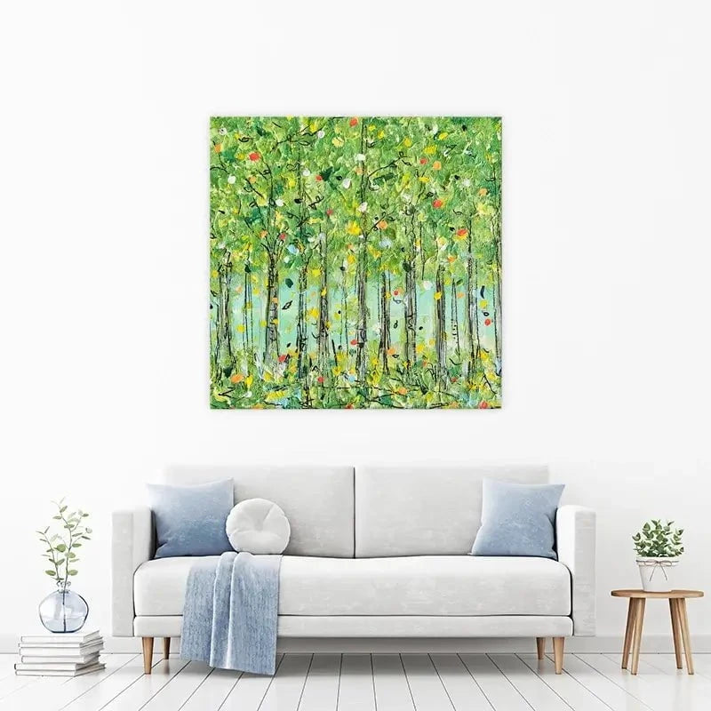 Springtime Forest Canvas Print Springtime Forest Canvas Print wall art product Charlotte Anna Reed