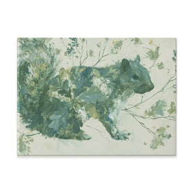 Squirrel And Oak Leaves Canvas Print Squirrel And Oak Leaves Canvas Print wall art product Chromatic Storm Studio