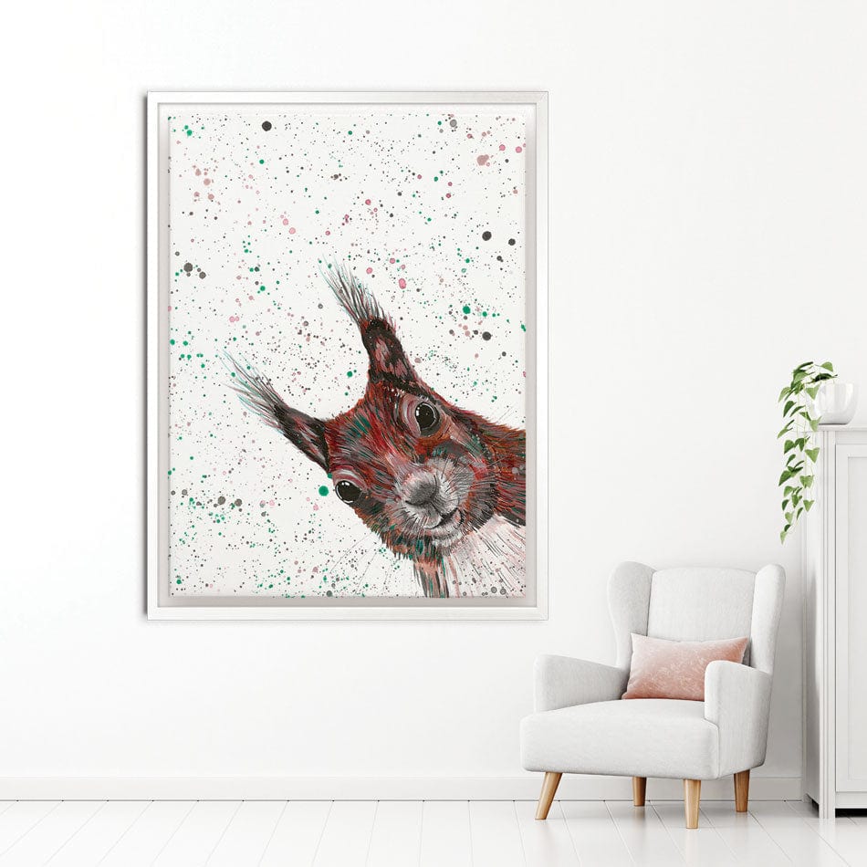 Squirrel Boris Canvas Print wall art product Emma LC Art