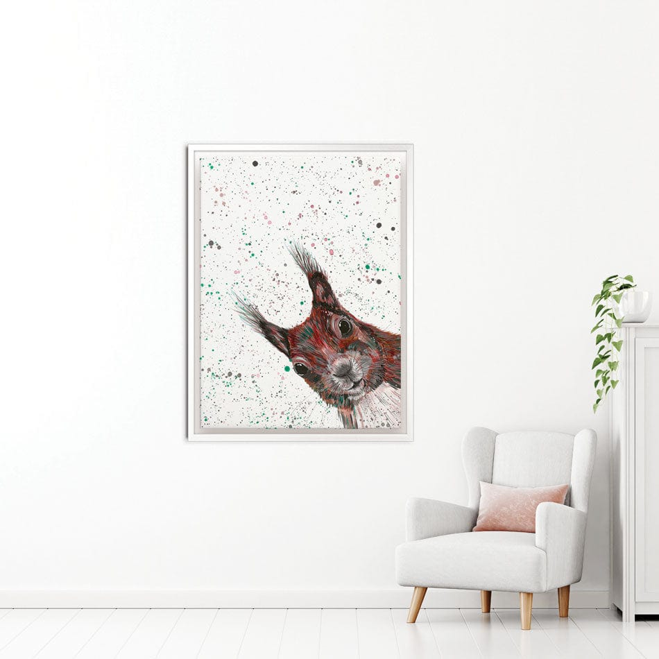 Squirrel Boris Canvas Print wall art product Emma LC Art