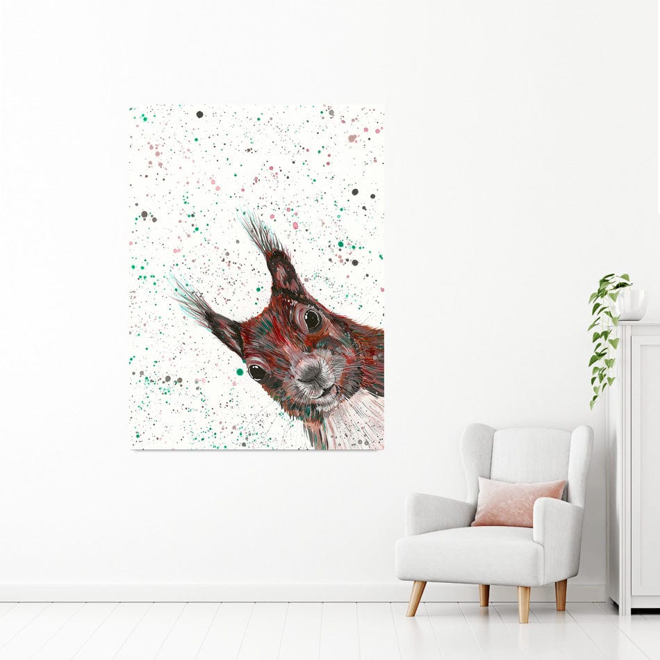 Squirrel Boris Canvas Print wall art product Emma LC Art