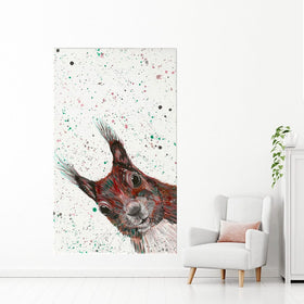 Squirrel Boris Canvas Print wall art product Emma LC Art