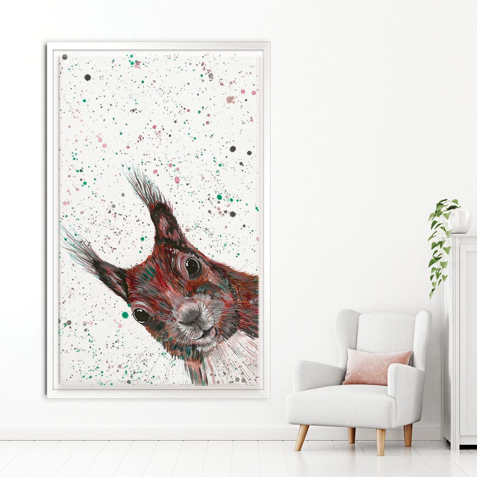 Squirrel Boris Canvas Print wall art product Emma LC Art