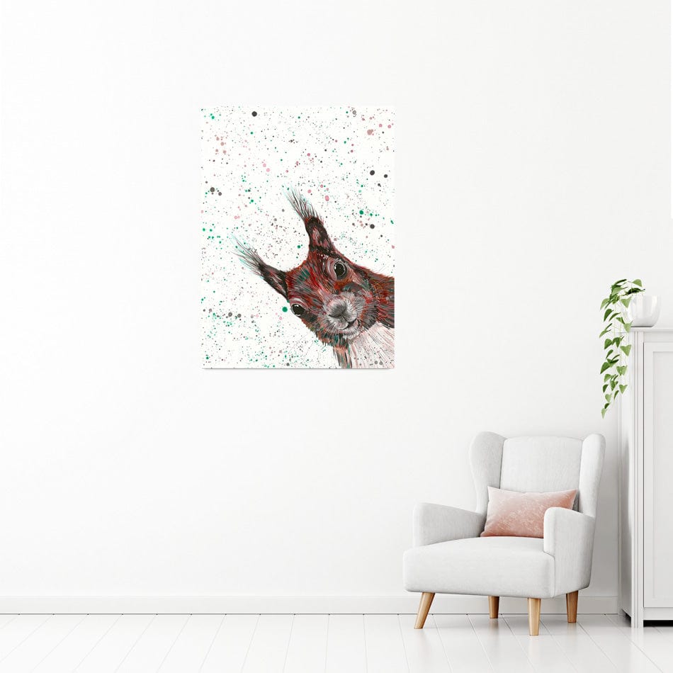 Squirrel Boris Canvas Print wall art product Emma LC Art