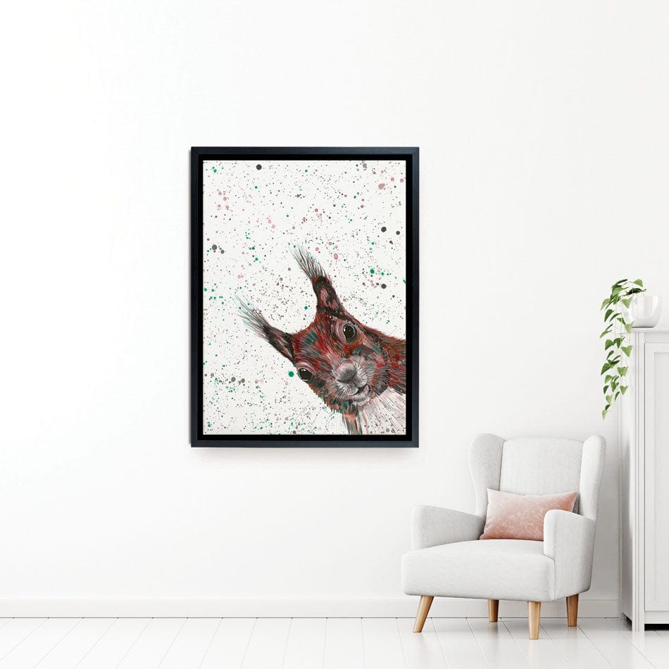 Squirrel Boris Canvas Print wall art product Emma LC Art