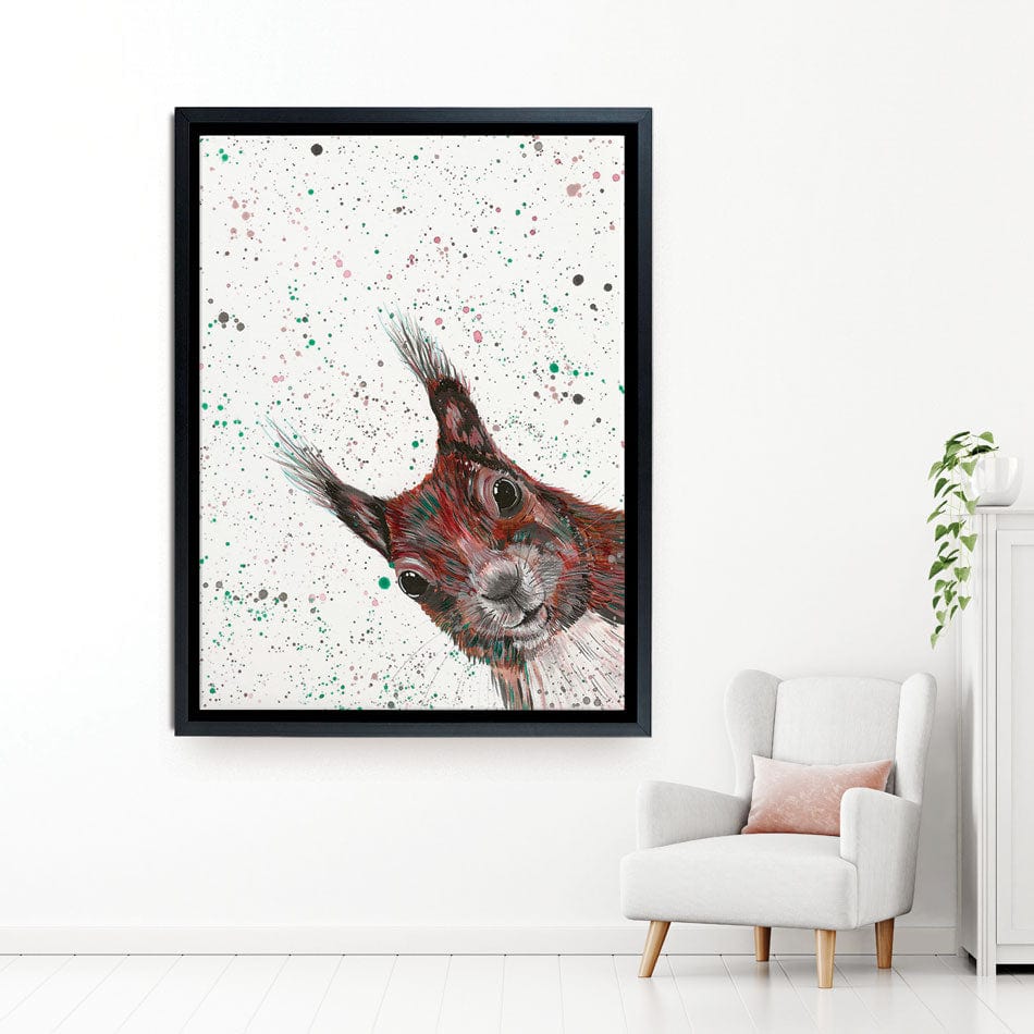 Squirrel Boris Canvas Print wall art product Emma LC Art