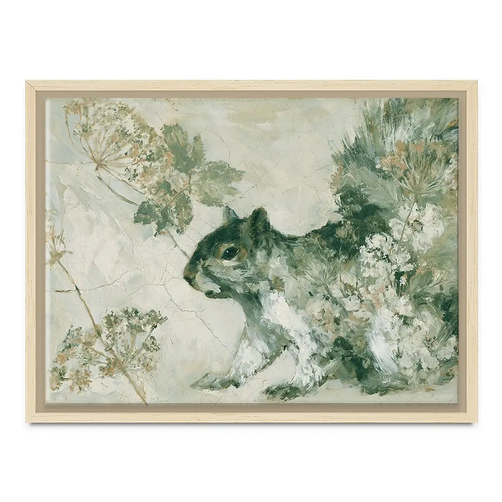 Squirrel In Wild Lace Canvas Print Squirrel In Wild Lace Canvas Print wall art product Chromatic Storm Studio
