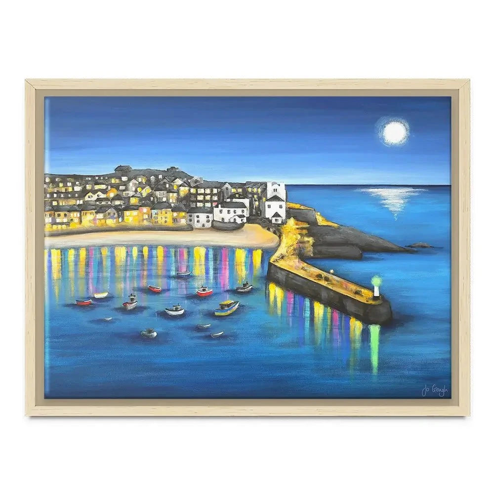 St Ives At Night Canvas Print St Ives At Night Canvas Print wall art product Jo Gough