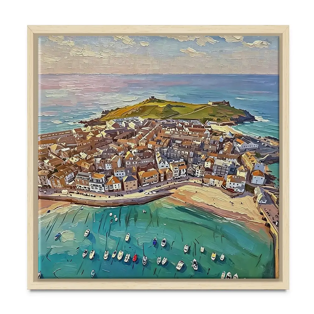 St Ives Square Canvas Print St Ives Square Canvas Print wall art product David Alexander Elder