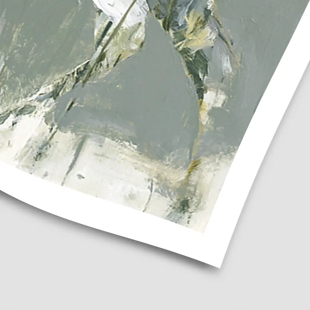 Stag Of White Cosmos Art Print Stag Of White Cosmos Art Print wall art product Chromatic Storm Studio