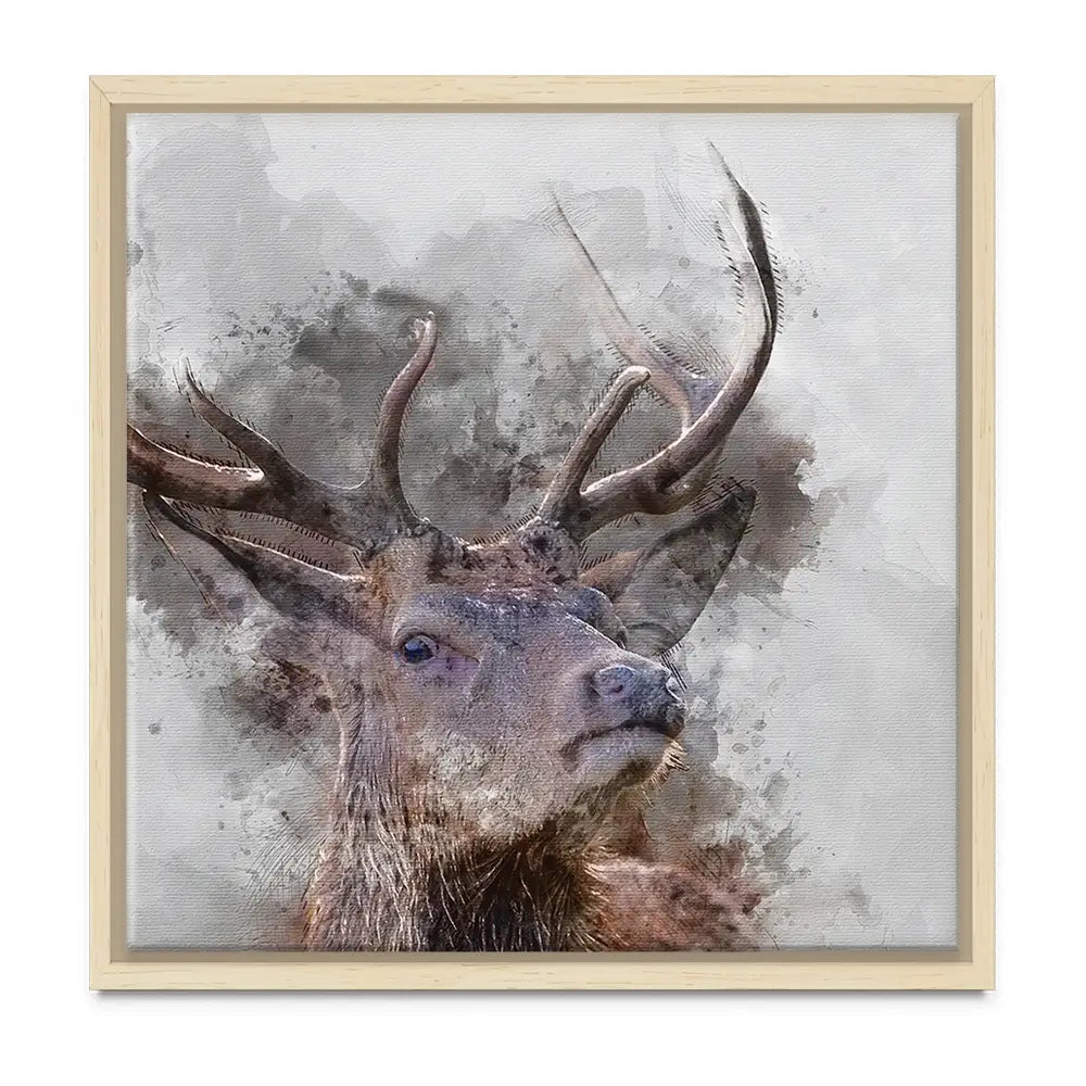Stag Oversized Canvas Print Stag Oversized Canvas Print wall art product Art Print Shop