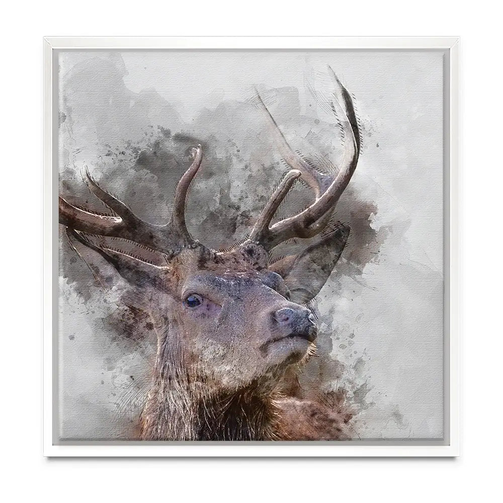 Stag Oversized Canvas Print Stag Oversized Canvas Print wall art product Art Print Shop