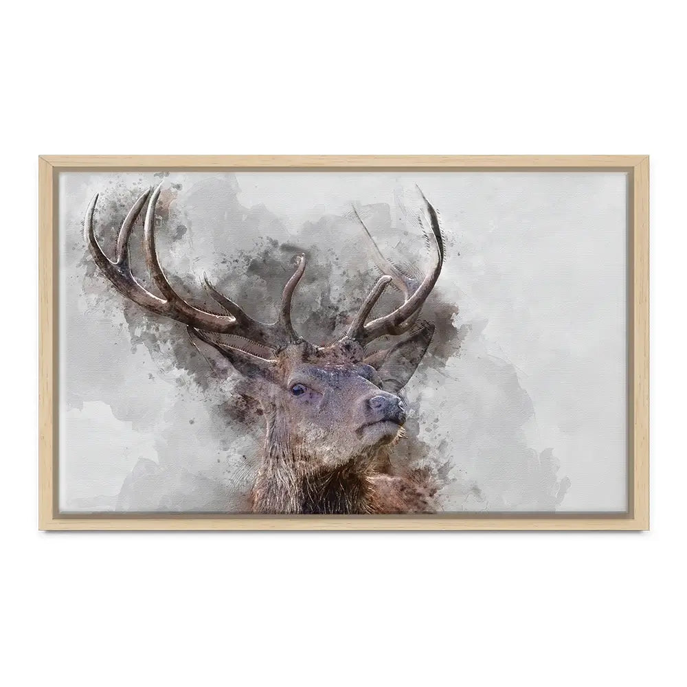 Stag Oversized Canvas Print Stag Oversized Canvas Print wall art product Art Print Shop