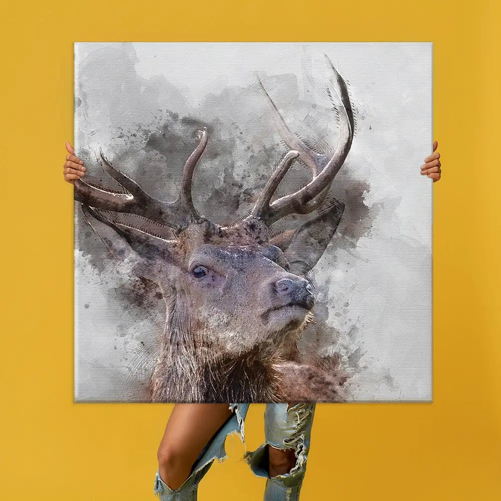 Stag Oversized Canvas Print Stag Oversized Canvas Print wall art product Art Print Shop