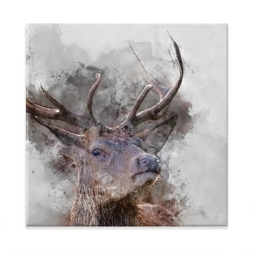 Stag Oversized Canvas Print Stag Oversized Canvas Print wall art product Art Print Shop