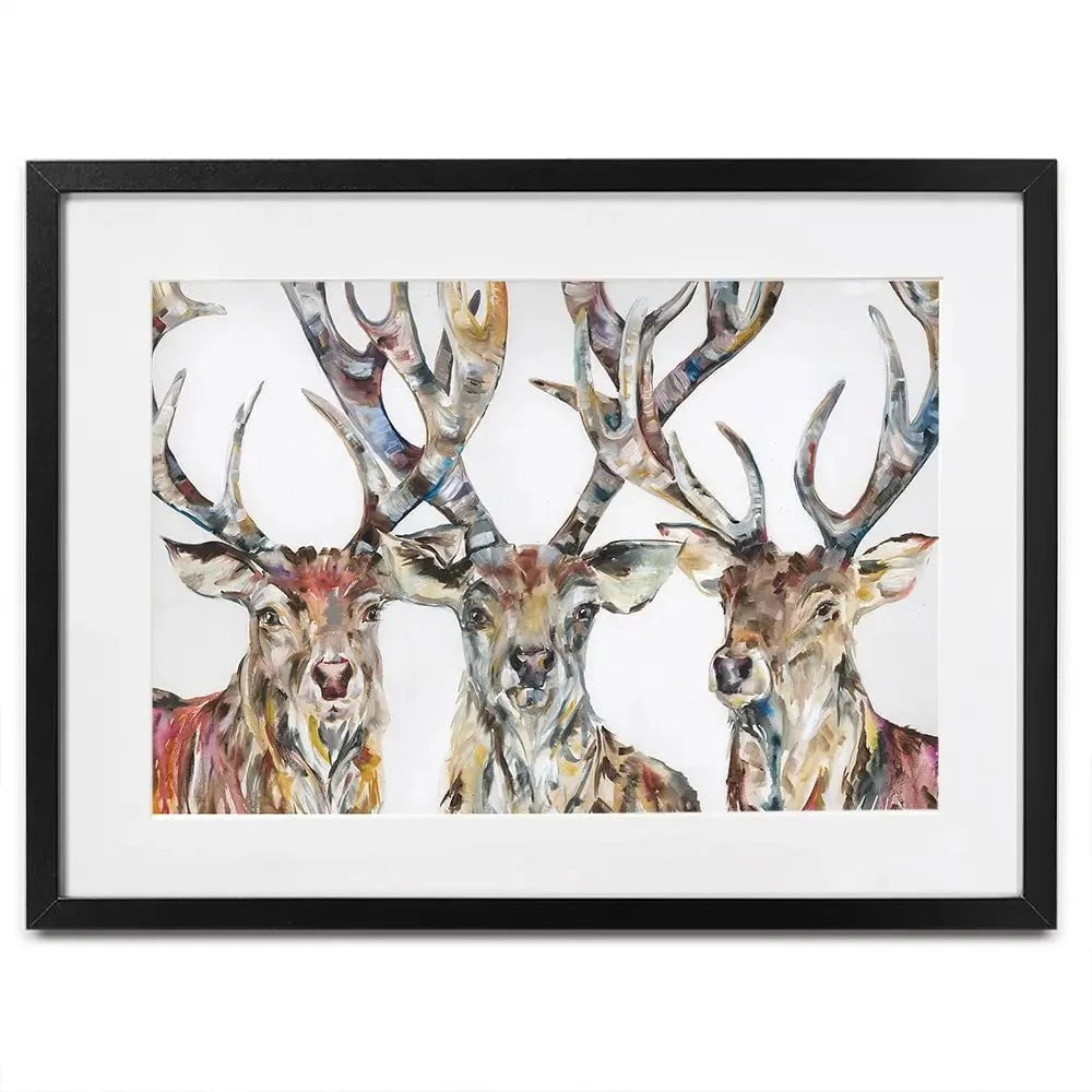 Stag Party Framed Art Print Stag Party Framed Art Print wall art product Nicola Jane Rowles