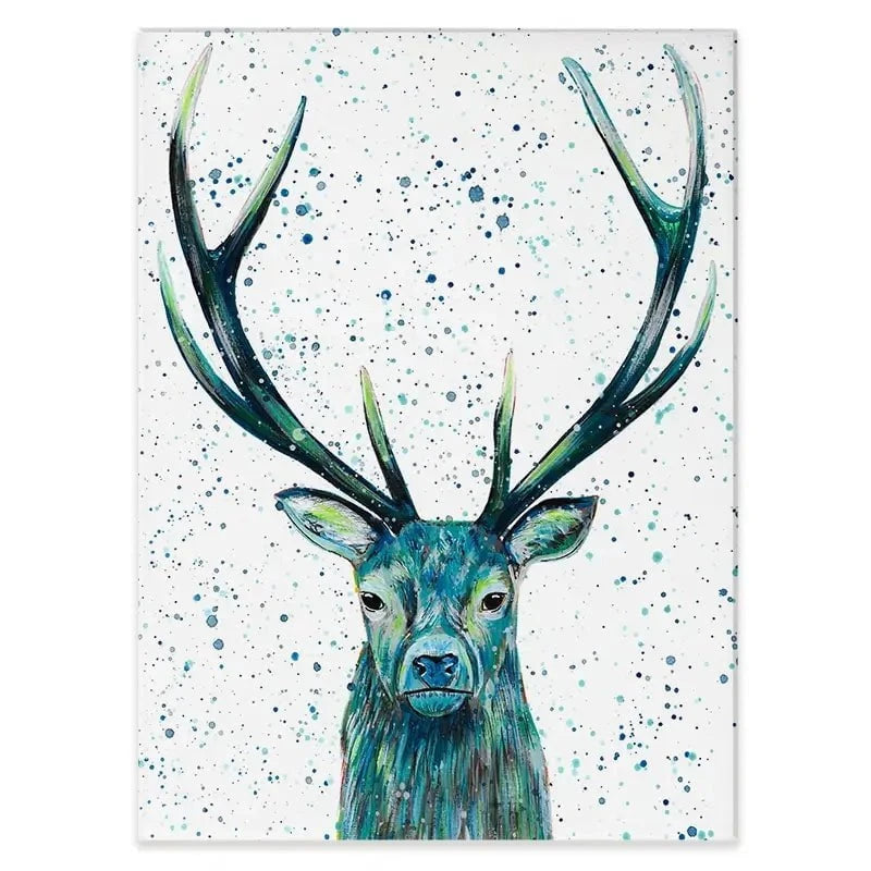 Stag Patrick Canvas Print Stag Patrick Canvas Print wall art product Emma LC Art