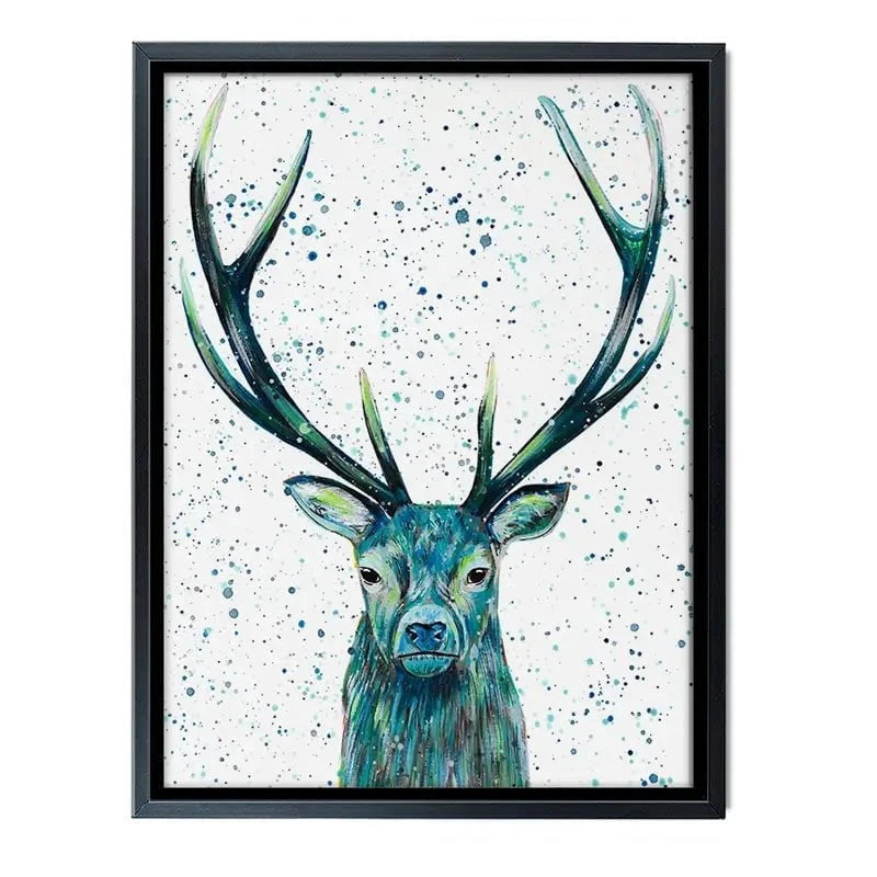 Stag Patrick Canvas Print Stag Patrick Canvas Print wall art product Emma LC Art