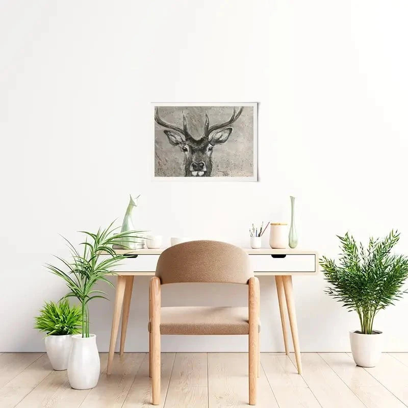 Stag Splash Art Print Stag Splash Art Print wall art product Jane Brookshaw