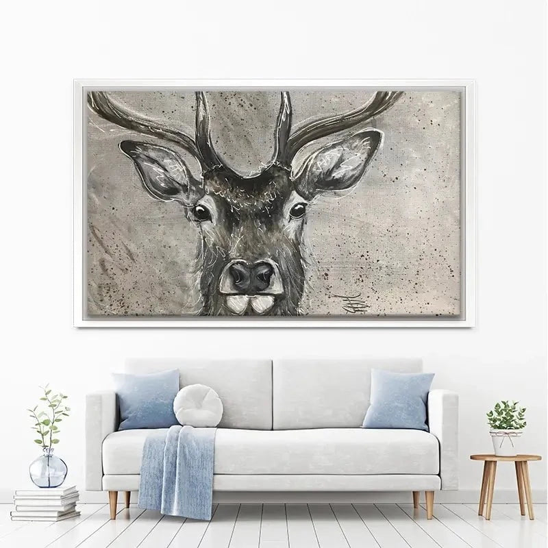Stag Splash Canvas Print Stag Splash Canvas Print wall art product Jane Brookshaw