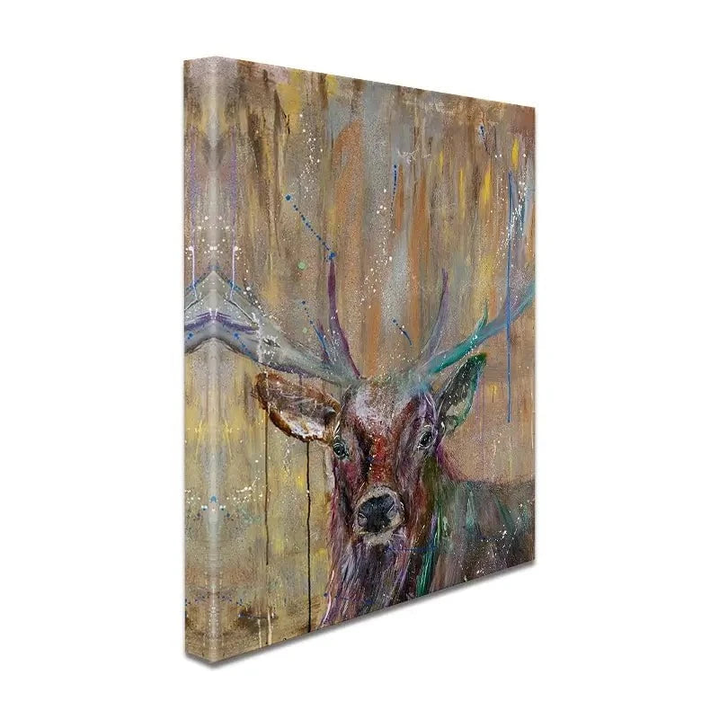 Stag Splashes Canvas Print Stag Splashes Canvas Print wall art product Jamie Taylor