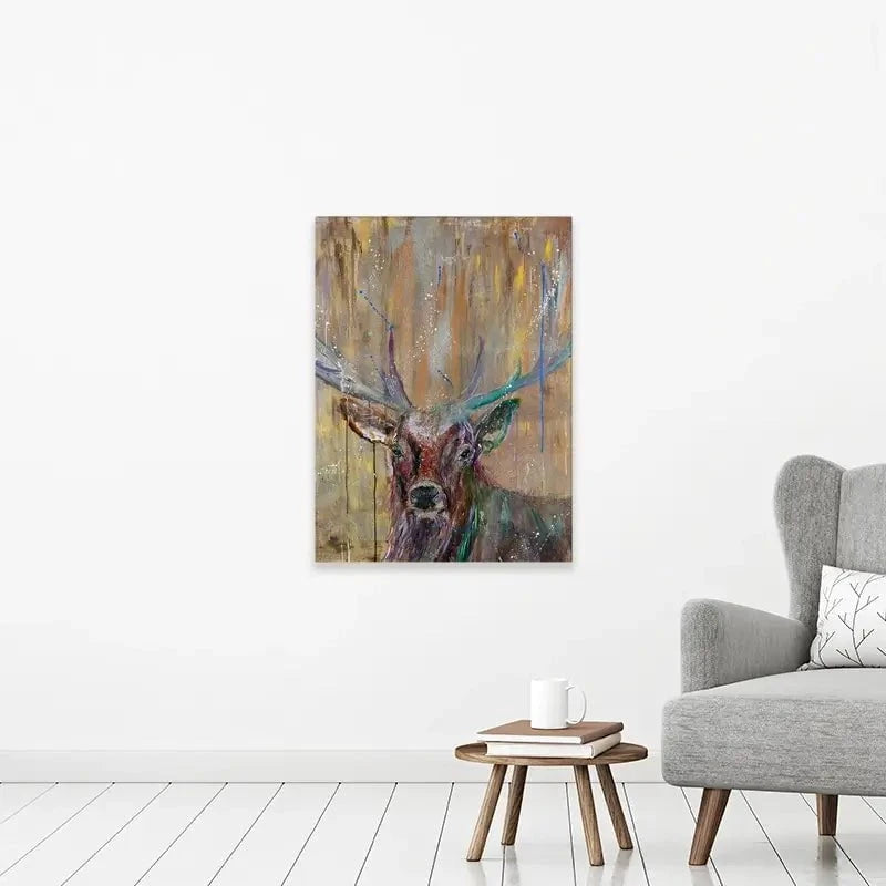 Stag Splashes Canvas Print Stag Splashes Canvas Print wall art product Jamie Taylor